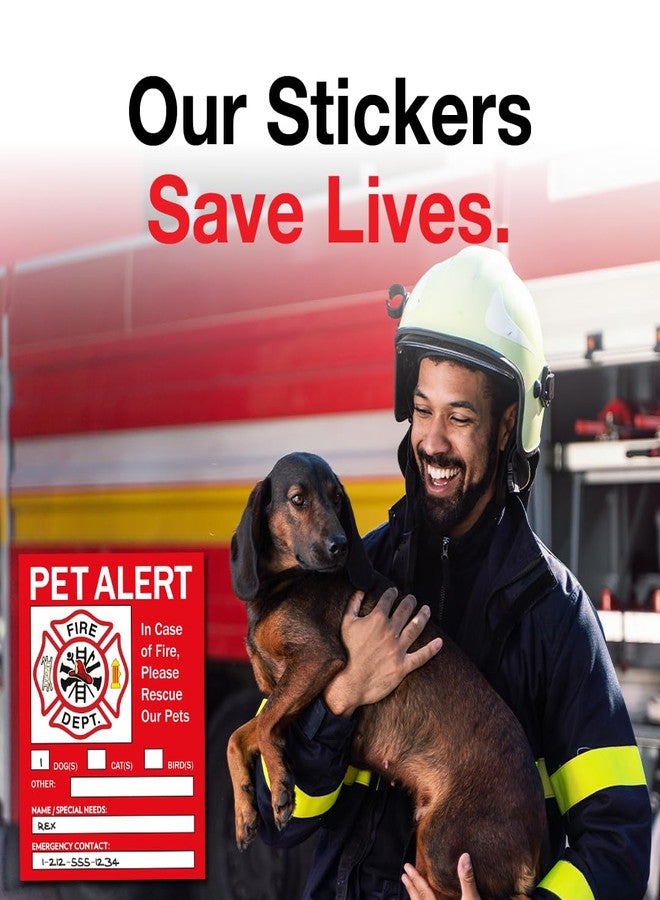 Pixelverse Design Pet Alert Safety Fire Rescue Sticker - Save Our Pets Emergency Inside Decal - House Home Window Door Sign - Image 2